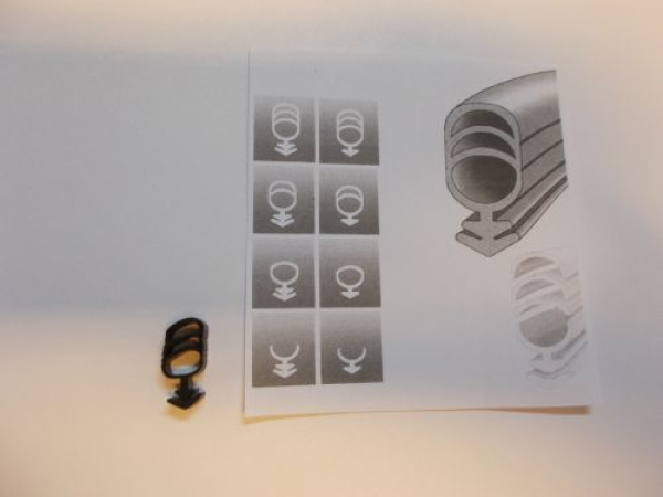 Universaldichtung in schwarz, 11124, R024/1